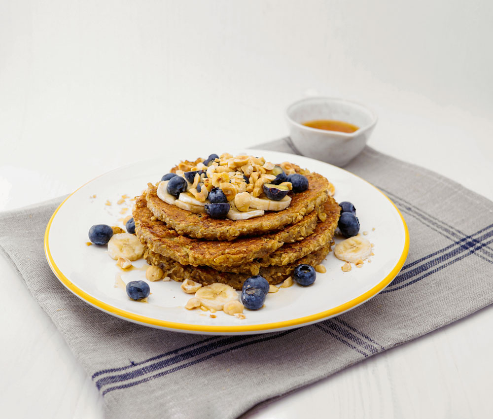 Bananen-Haferflocken-Pancakes aus dem Kochbuch Happy