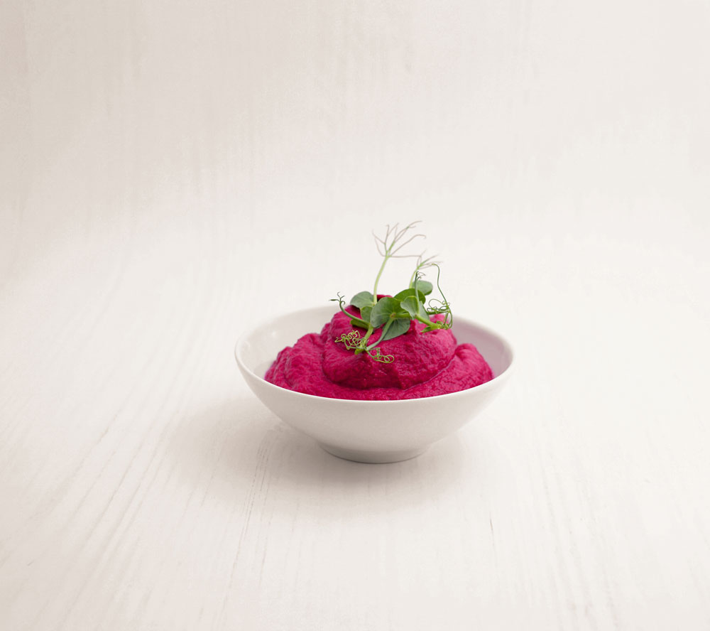 Rote-Rüben-Hummus aus dem Kochbuch Happy