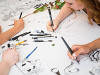 Zeichen Stunde im Wien Museum