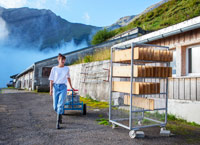 Marlene Kelnreiter auf der Alm